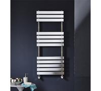 Clifton Vertical Bathroom Towel Radiator 1200mm (H) x 500mm (W) in Metallic Silver Clifton Metallic Silver