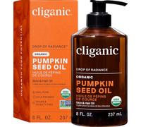 Cliganic 100% Pure Organic Pumpkin Seed Oil - Face & Hair | Naturally Cold, Unrefined
