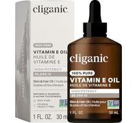 Cliganic 100% Pure Vitamin E Oil for Skin, Hair & Face - 30,000 IU, Non-GMO Verified | Natural D-Alpha Tocopherol