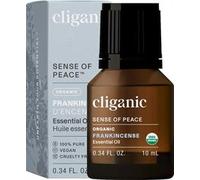 USDA Organic Frankincense Essential Oil, 10ml - 100% Pure Natural Undiluted, Therapeutic Grade for Aromatherapy | Premium Certified Organic | Cliganic 90 Days Warranty