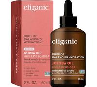 Cliganic Non-GMO Jojoba Oil for Skin, Hair & Face (2oz) | 100% Pure, Natural Cold Pressed Unrefined Hexane Free