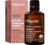 Cliganic Organic Cinnamon Cassia Essential Oil, 1oz - 100% Pure Natural Undiluted, for Aromatherapy | Non-GMO Verified