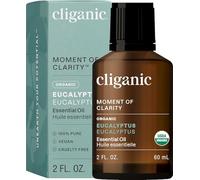 Cliganic Organic Eucalyptus Essential Oil - 100% Pure Natural for Aromatherapy Diffuser | Non-GMO Verified