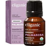 Cliganic Organic Palmarosa Essential Oil, 100% Pure Natural Undiluted (10ml), for Aromatherapy | Non-GMO Verified