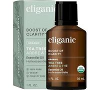 Cliganic Organic Tea Tree Essential Oil, 100% Pure Natural, for Aromatherapy | Non-GMO Verified
