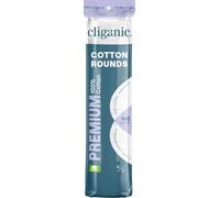 Cliganic Premium Cotton Rounds for Face (100 Count) | Makeup Remover Pads, Hypoallergenic, Lint-Free | 100% Pure Cotton