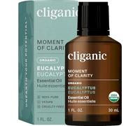 Cliganic USDA Organic Eucalyptus Essential Oil, 100% Pure | Natural Aromatherapy Oil for Diffuser Steam Distilled | Non-GMO Verified