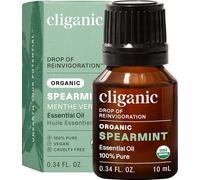 Cliganic USDA Organic Spearmint Essential Oil, 100% Pure Natural Undiluted, for Aromatherapy (10ml) | Non-GMO Verified