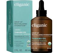 Cliganic USDA Organic Tamanu Oil, 100% Pure - For Face, Hair & Skin | Natural Cold Pressed Unrefined Hexane-Free