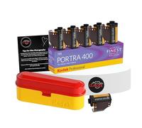 Clikoze 35mm Film Bundle includes Kodak Portra 400 35mm 5 Colour Negative Film 36 Exposures with Red and Yellow Kodak Film Case for 5 Film Rolls and Clikoze Camera Film Photography Tips Card