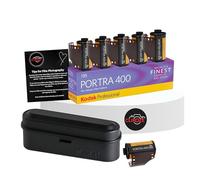 Clikoze 35mm Kodak Portra 400 Color Negative Film Bundle - 36 Exposures With Black Kodak Case for 5 Rolls and Photography Tips Card