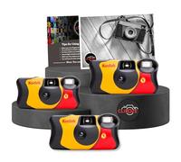 Clikoze Disposable Cameras Multipack - Includes 3 Pack Kodak Funsaver Single-Use 35mm Cameras with 39 Exposures and Clikoze Photography Tips Card