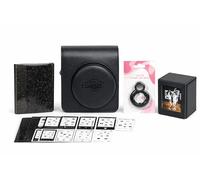 Clikoze Instant Camera Accessories Bundle for Fujifilm Instax Mini 41 - Protective Case, Album, Selfie Mirror, Stickers - Complete Instant Photography Kit (Black)