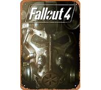 Clilsiatm Fallout 4 Game Poster Video Game Tin Metal Sign Vintage Wall Plaque Decor 8x12 Inch