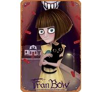 Clilsiatm Fran Bow Game Poster Vintage Style Metal Sign Game Tin Sign 8x12 inch