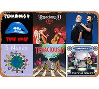 Clilsiatm Tenacious D Music Band Poster Vintage Metal Tin Sign Home Garage Man Cave Wall Art Decor 8x12inch