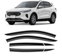 CLIM ART Tape-on Wind deflectors for/compatible with Ford Kuga 2019-2026 (III) - Rain deflector - Car accessories - Car wind deflectors - Sun, Rain&Noise Protection - Warranty -6 set