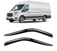 CLIM ART Tape-on Wind deflectors for/compatible with Ford Transit 2013-2026 Van (mk8) - Rain deflector - Car accessories - Car wind deflectors - Sun, Rain&Noise Protection - Warranty -2 set