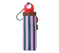 CLIMA bisetti Joy Ladies Mini Manual Folding Umbrella with UVP +50 - Pink Stripe