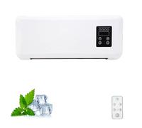 Climafy Air Conditioner, 2-in-1 Wall Air Conditioner with Heating & Cooling, Airconditioner without Outdoor Unit, 2000W Mini Wall Mounted Cooler with Remote Control