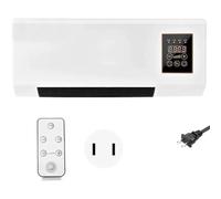 Climafy Air Conditioner, Climafy Portable Air Wall Mounted Air Conditioner, Fast Cooling & Heating, 4-Way Swing, Remote Control, Ductless Portable for Bedroom, Office, Apartment Use (White)