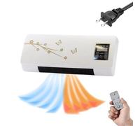Climafy Air Conditioner,Portable Air Conditioning Split Max,Multifunctional Wall Air Conditioner Cooling and Heating,No Install,Remote Control,For Home (Golden flower)