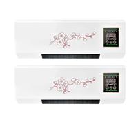 Climafy Portable Ductless Air Conditioner, Wall Mounted Split Max Air Conditioner, Mini Split Ac/Heating System Super Quiet Fast Cooling/Heating for Bedroom Living Room D2 PCS