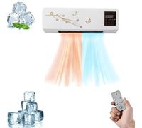 Climafy Wall Mount Air Conditioner 12000 BTU Mini AC with Heating, Quiet Ductless Cooling for Bedroom Office, Self Evaporating Portable Unit Under 30dB, No Tank Needed, Remote Control Included