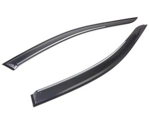 ClimAir CLI0033573 Wind Deflector Pro Audi A4 B8 Saloon 4 Door 2007 Onwards Audi A4 Avant B8 5 Door Black Window Frames 2008 Onwards, Smoke