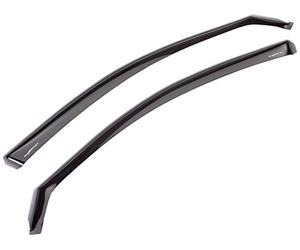 ClimAir Wind Deflectors Black Compatible with Seat Ateca 2016 Onwards (Chrome Window Frame)