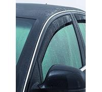 ClimAir Car Comfort Window Visors Dark compatible with Seat Leon IV HB/ST (KL1/KL8) 2020-, Black