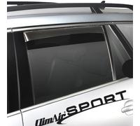 ClimAir Window Visors Master Dark (rear) compatible with Ford Ranger Pickup 4 doors & Mazda BT50 Double Cab 2012-