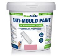 ClimaShield Anti Mould Paint - Berry Sorbet, 2.5L - Matt Pale Pink Paint that Prevents Mould Growth in Bathrooms, Kitchens & Bedrooms. Powerful & Effective Mold Prevention for Walls & Ceilings