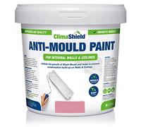 ClimaShield Anti Mould Paint - Berry Sorbet, 5L - Matt Pale Pink Paint that Prevents Mould Growth in Bathrooms, Kitchens & Bedrooms. Powerful & Effective Mold Prevention for Walls & Ceilings
