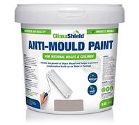 ClimaShield Anti Mould Paint - Mountain Stone, 2.5L - Matt Mid Grey Paint that Prevents Mould Growth in Bathrooms, Kitchens & Bedrooms. Powerful & Effective Mold Prevention for Walls & Ceilings