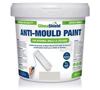 ClimaShield Anti Mould Paint - Wessex Stone, 5L - Matt Light Grey Paint that Prevents Mould Growth in Bathrooms, Kitchens & Bedrooms. Powerful & Effective Mold Prevention for Walls & Ceilings