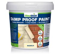 Climashield Damp Proof Paint - Waterproof Paint, (Magnolia), Liquid Dpm, Breathable Protection, Internal And External, 5L
