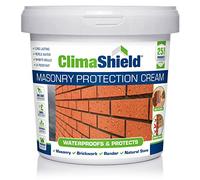 Climashield Masonry Waterproofing Cream - 5L - Brick Sealer Exterior & Rain Repellent Clear Waterproof Sealant for Concrete, Cement, Mortar, Sandstone & Granite. Lasts up to 25 Years.