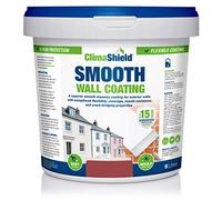 ClimaShield Wall Coating Smooth - Brick Red, 5L - Red Masonry Paint & Durable Acrylic Paint for Walls to Waterproof & Protect Brick, Render, Cement & Concrete. Lasts up to 15 years
