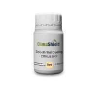 ClimaShield Wall Coating Smooth - Citrus Sky, 75ml Sample - Orange Masonry Paint & Durable Acrylic Paint for Walls to Waterproof & Protect Brick, Render, Cement & Concrete. Lasts up to 15 years