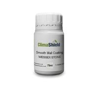ClimaShield Wall Coating Smooth - Wessex Stone, 75ml Sample - Grey Masonry Paint & Durable Acrylic Paint for Walls to Waterproof & Protect Brick, Render, Cement & Concrete. Lasts up to 15 years