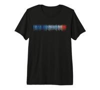 Climate Change Blue Red Stripe Pattern Premium T-Shirt