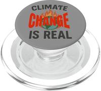 Climate Change is Real Globe on Fire PopSockets PopGrip for MagSafe
