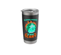 Climate Change is Real Scary Loves Earth Day Climate Change Stainless Steel Insulated Tumbler
