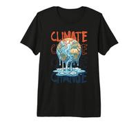 Climate Change Melting Earth Polar Bear Activism Premium T-Shirt