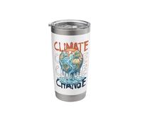 Climate Change Melting Earth Polar Bear Activism Stainless Steel Insulated Tumbler