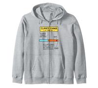 Climate Change Timeline Environmental Science Satire Humor Zip Hoodie