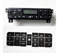 Climate Control Button Repair Decal for Maserati For Granturismo, Black Vinyl For HVAC Sticker with White Lettering, Fixes Faded Icons and Light