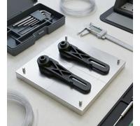 Climate Control Part Lever Kit Compatible with Mercedes C-Class W203 CLK W209 G-Class W463 2000-2012 Replacement for A2038300033 Ventilation Switch Aluminium Set of 2 Black