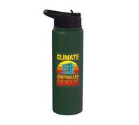 Climate Controlled Genius Data Center Server Tech Stainless Steel Insulated Water Bottle